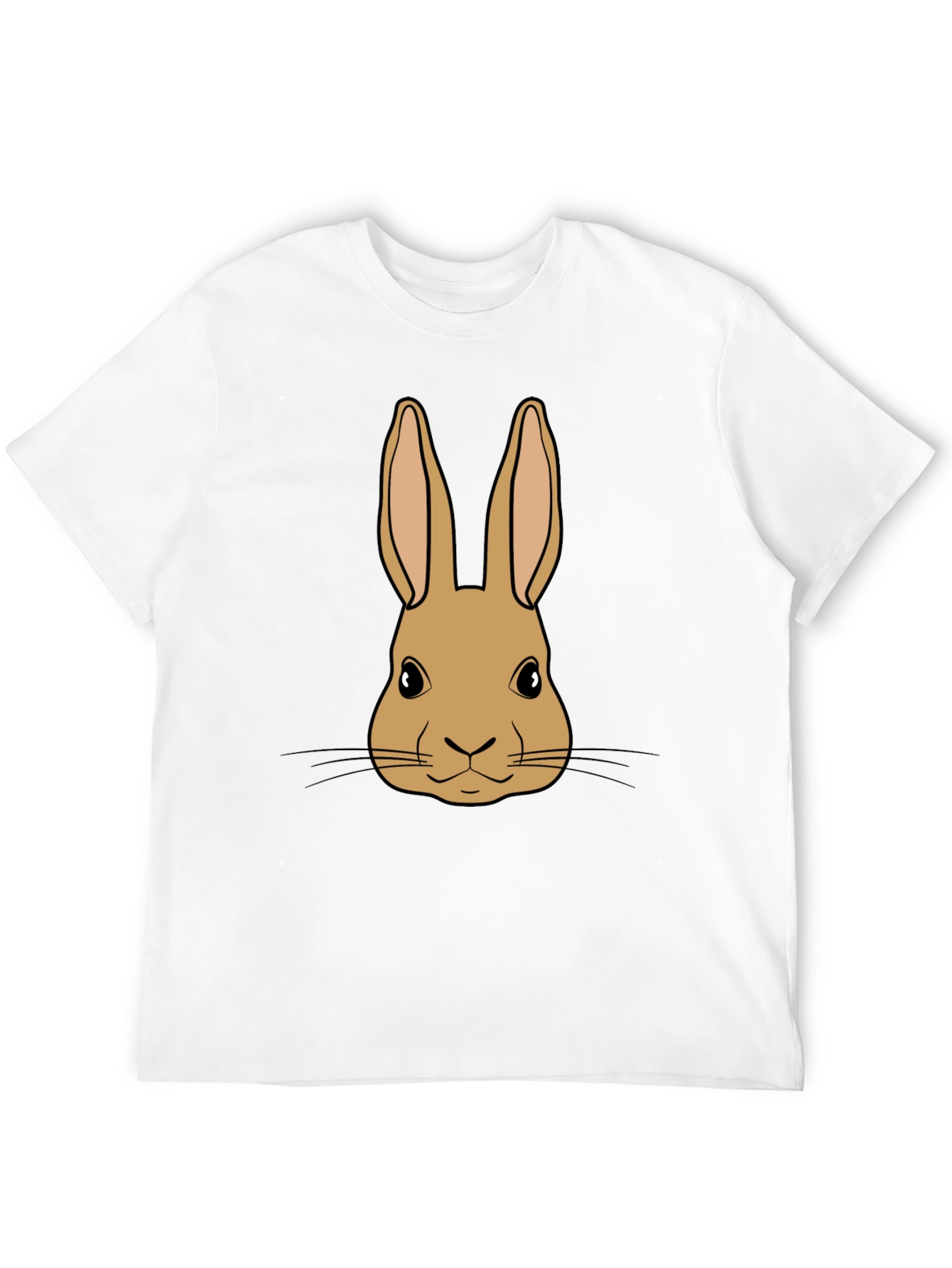 Bunny Graphic Tee - Black Cotton Blend Unisex