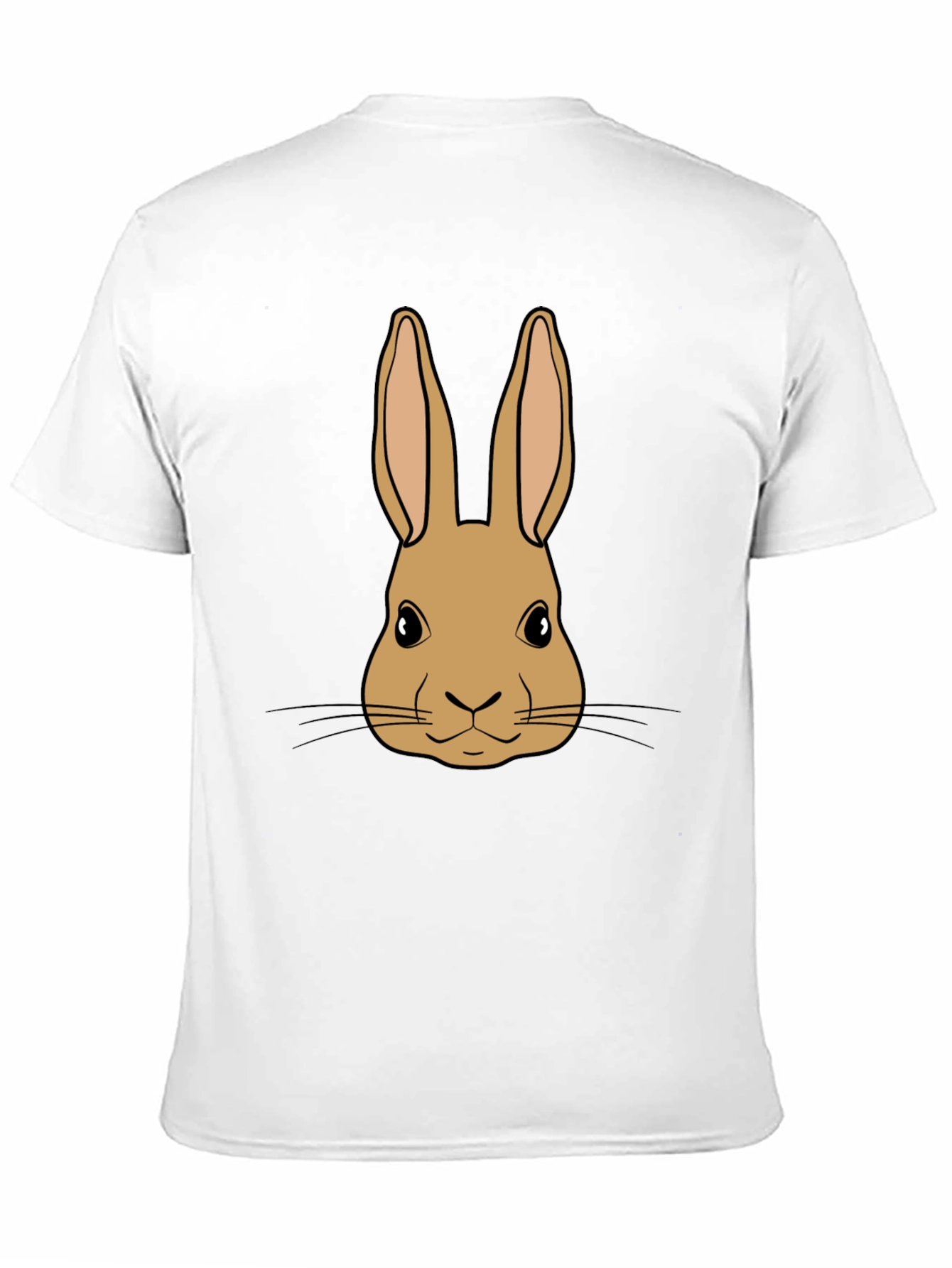 Bunny Graphic Tee - Black Cotton Blend Unisex