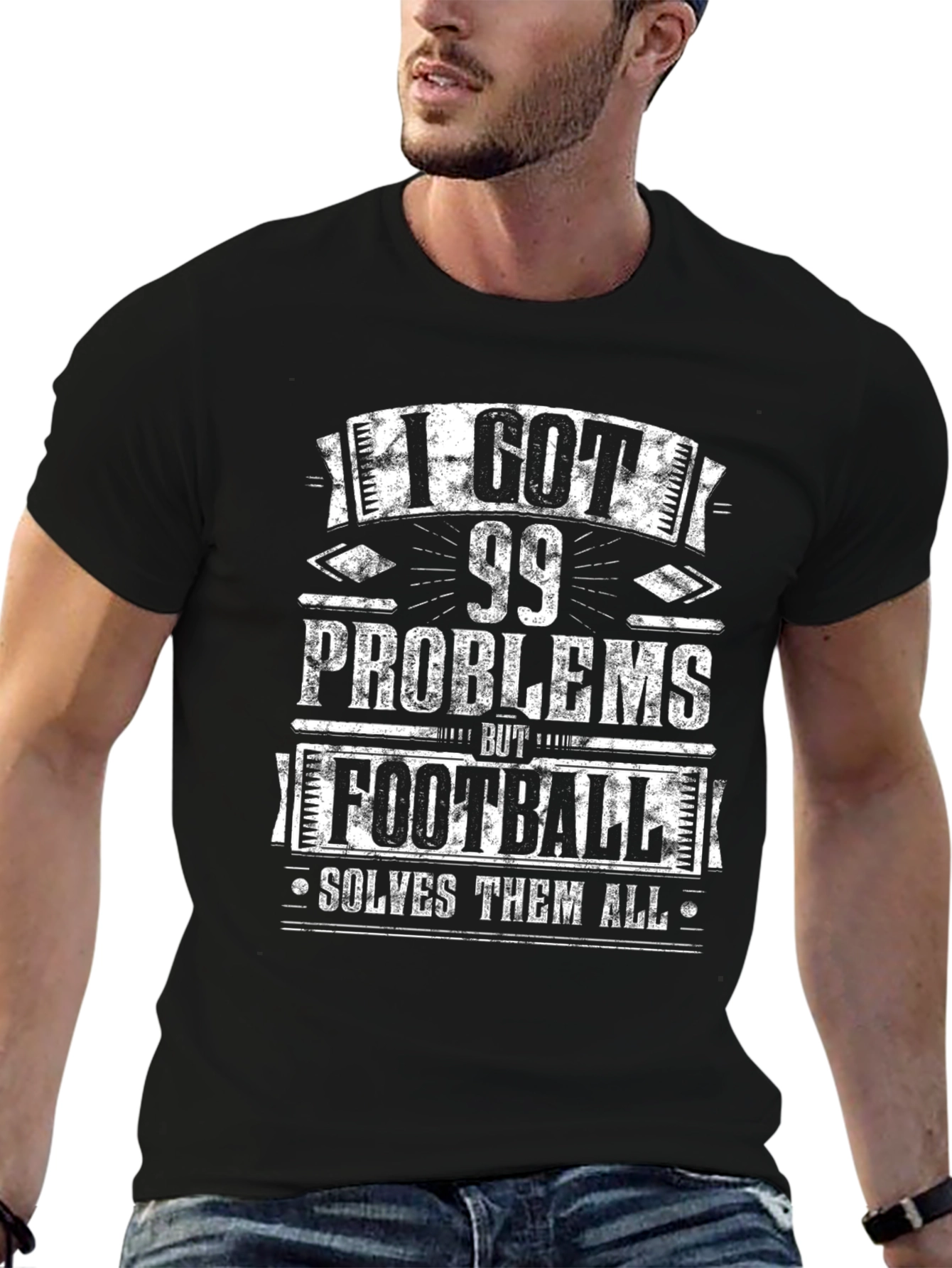 Football Solves All Problems T-Shirt