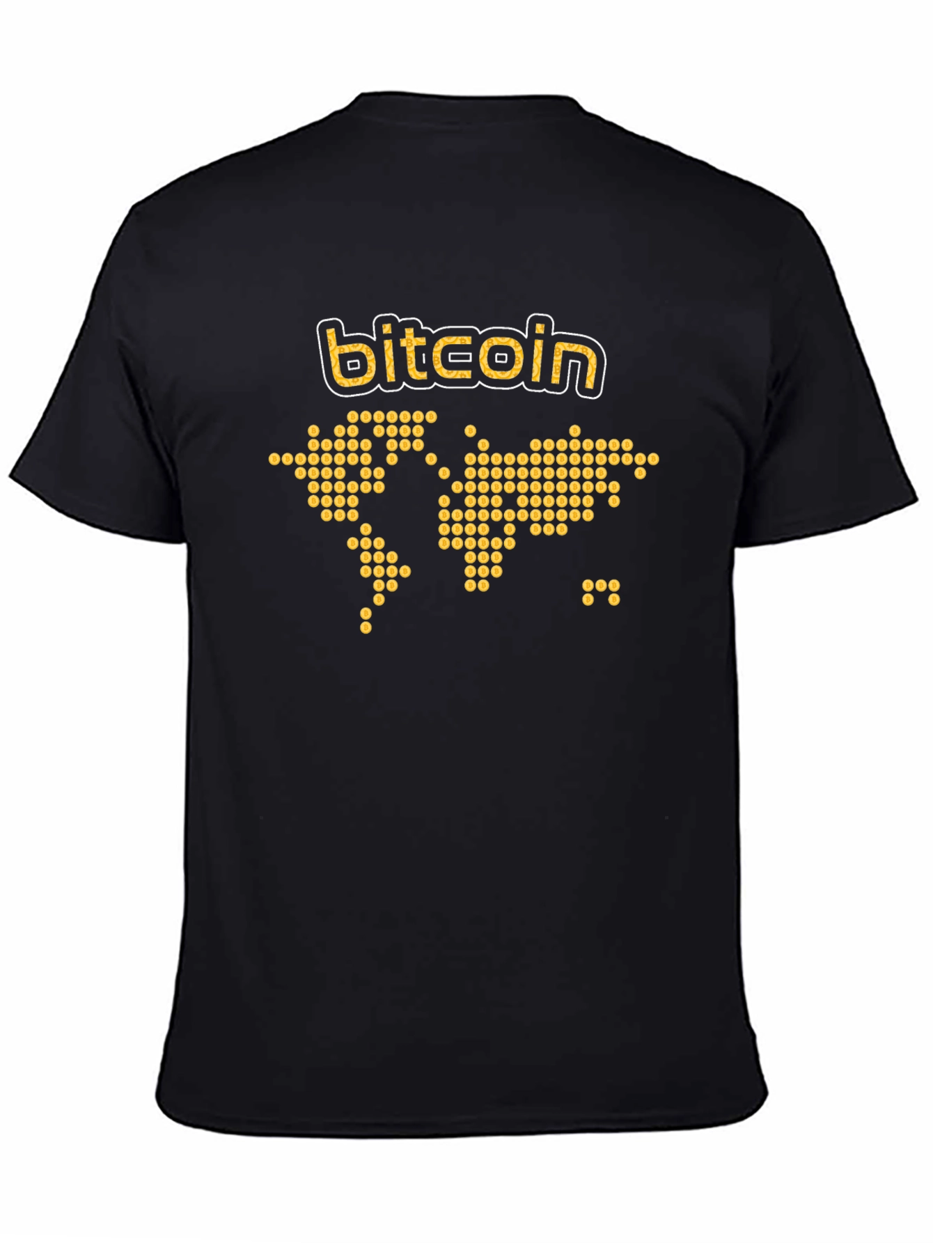 Bitcoin World Map T-Shirt - Crypto Currency Tee