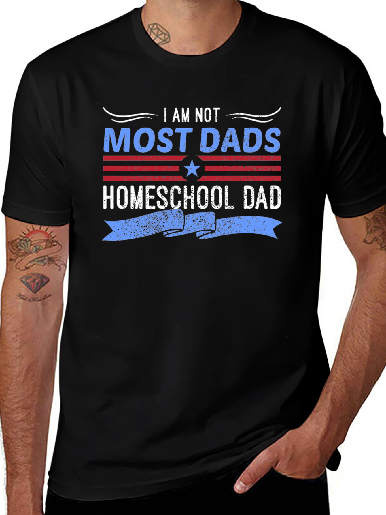 Homeschool Dad Graphic T-Shirt