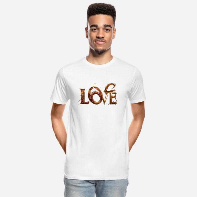 SHINY BEJEWELED GOLDEN LOVE TEXT AI GENERATED