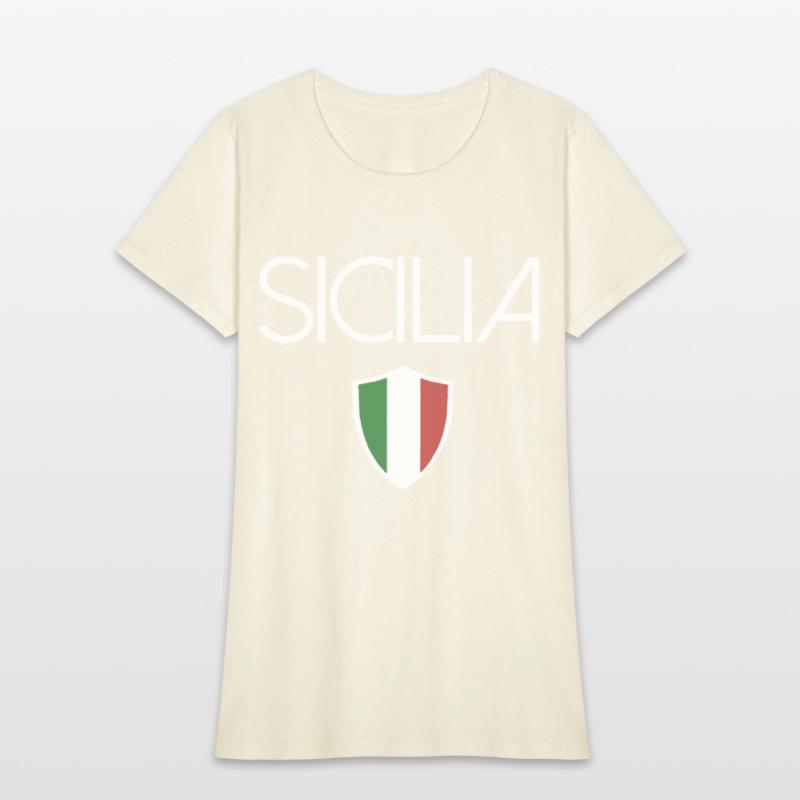 sicilia italian flag sicily italy sovenir tee gran