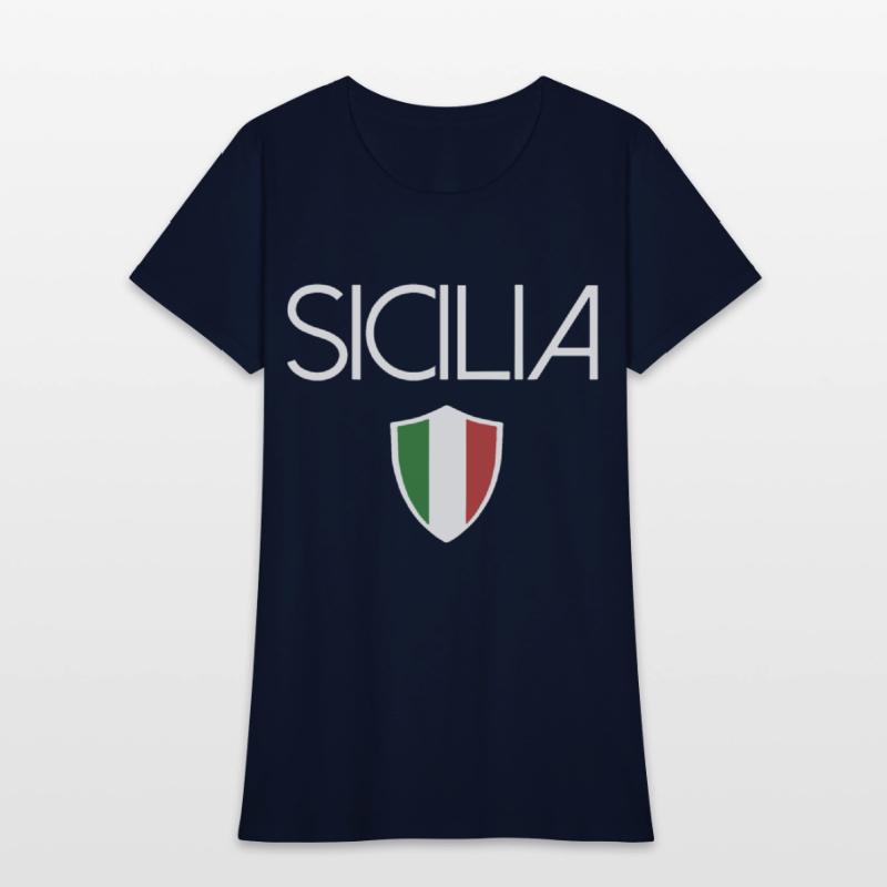 sicilia italian flag sicily italy sovenir tee gran