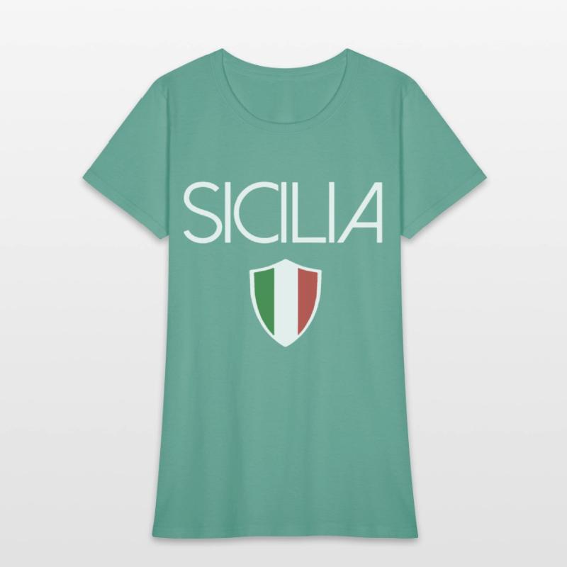 sicilia italian flag sicily italy sovenir tee gran