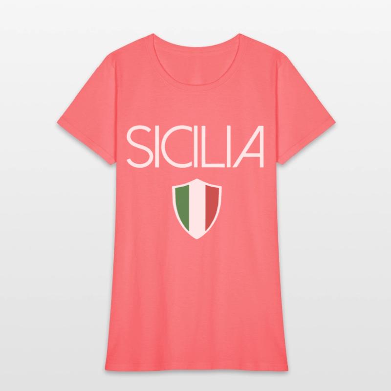 sicilia italian flag sicily italy sovenir tee gran