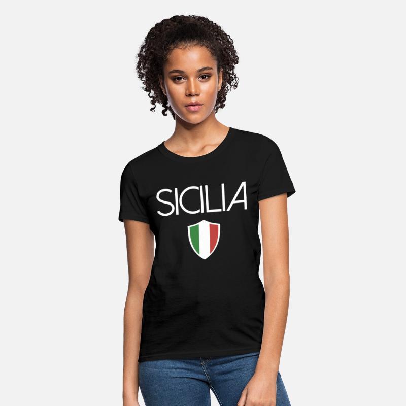 sicilia italian flag sicily italy sovenir tee gran