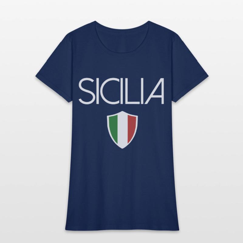 sicilia italian flag sicily italy sovenir tee gran