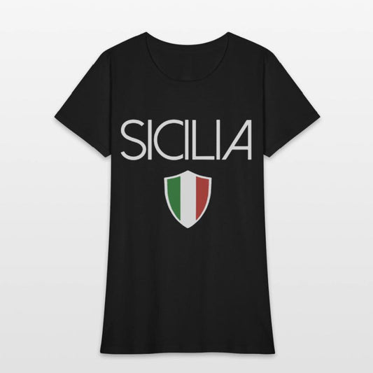 sicilia italian flag sicily italy sovenir tee gran