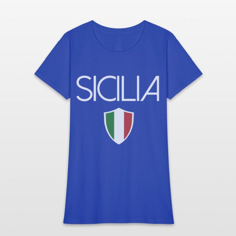 sicilia italian flag sicily italy sovenir tee gran
