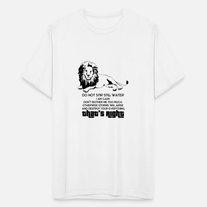 Sitting lion and typography