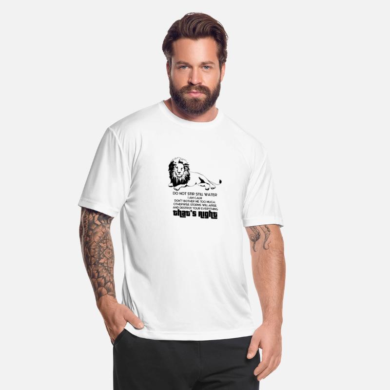 Sitting lion and typography