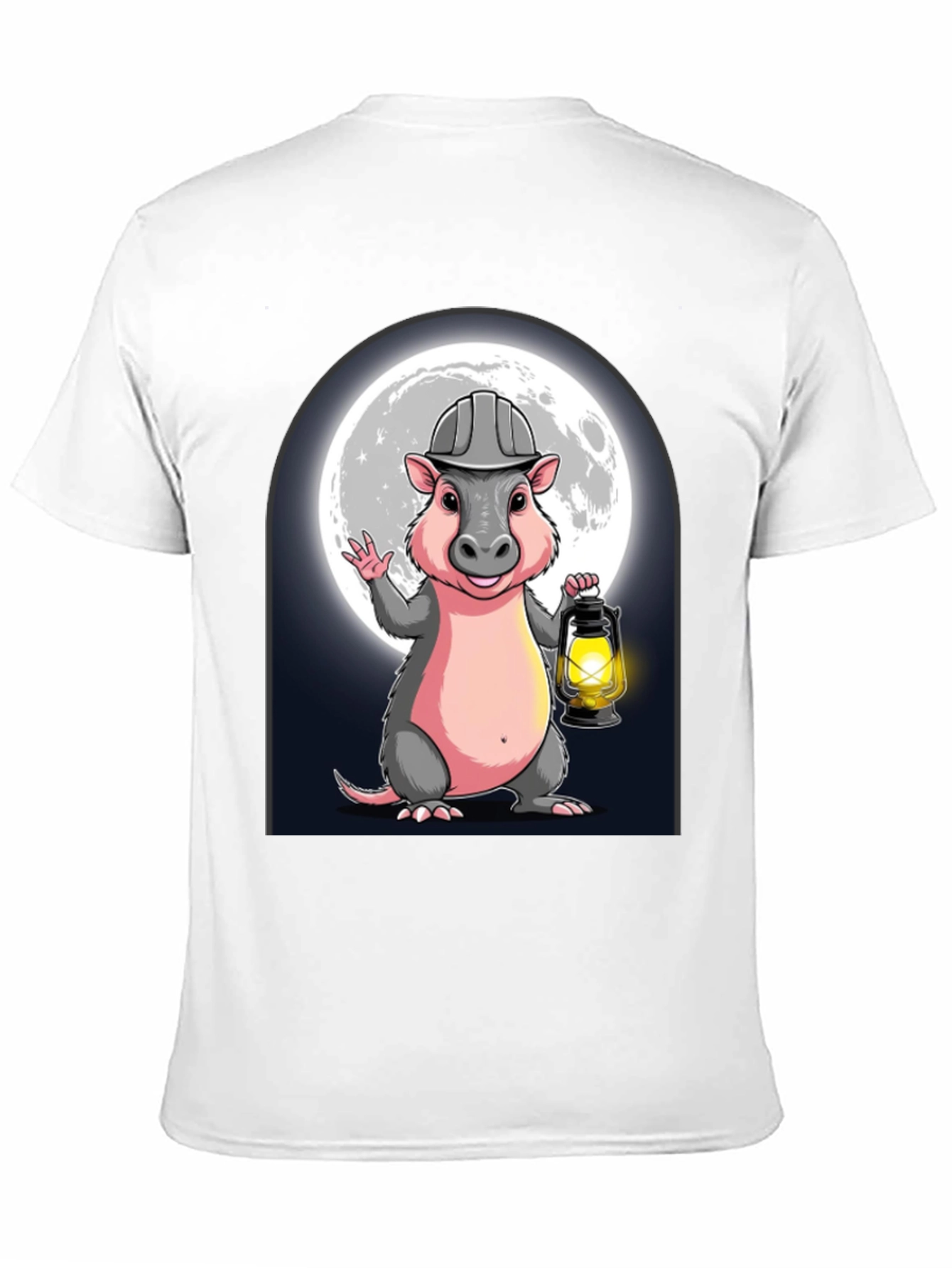Miner Opossum T-Shirt - Cartoon Graphic Tee