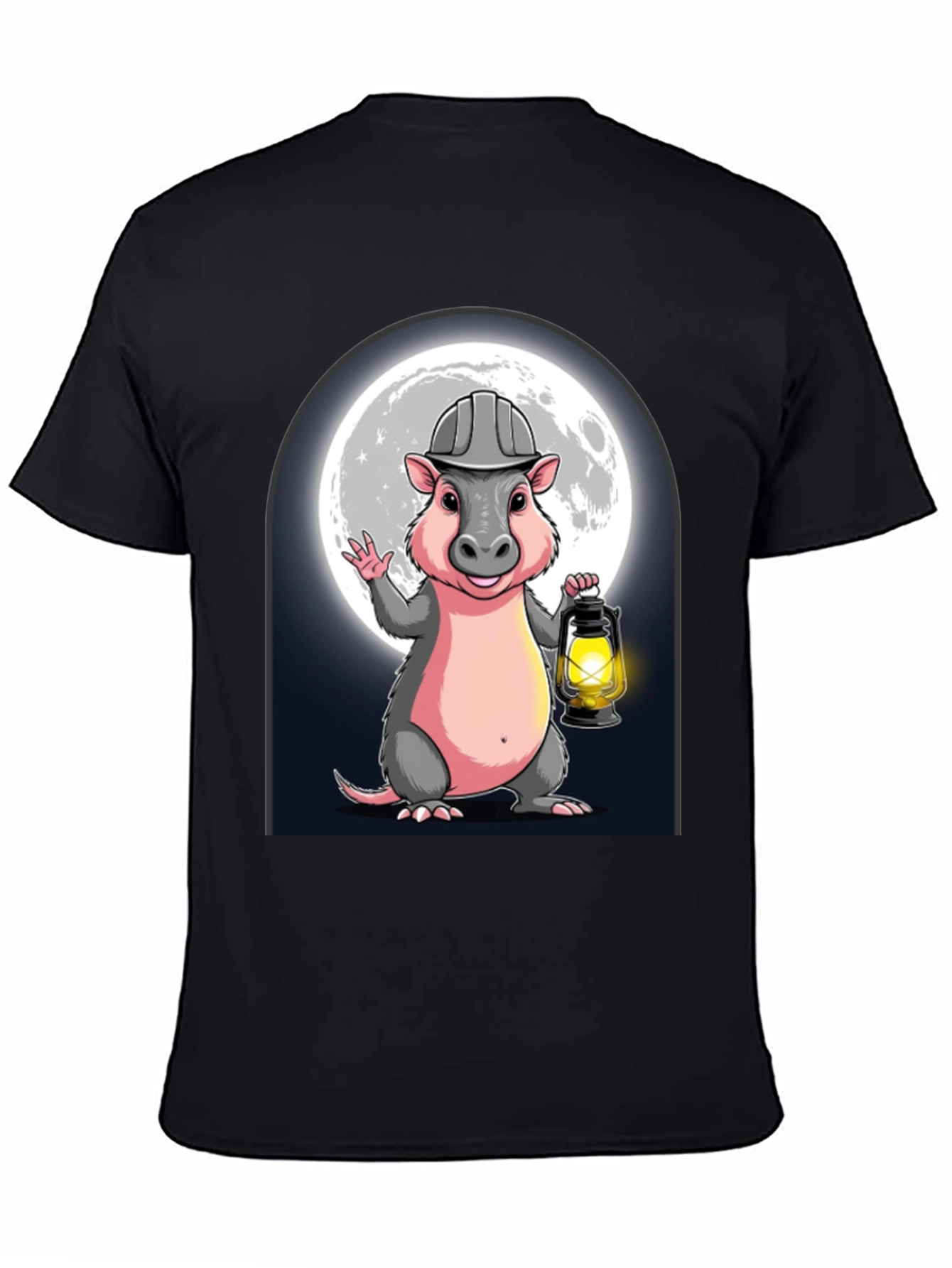 Miner Opossum T-Shirt - Cartoon Graphic Tee