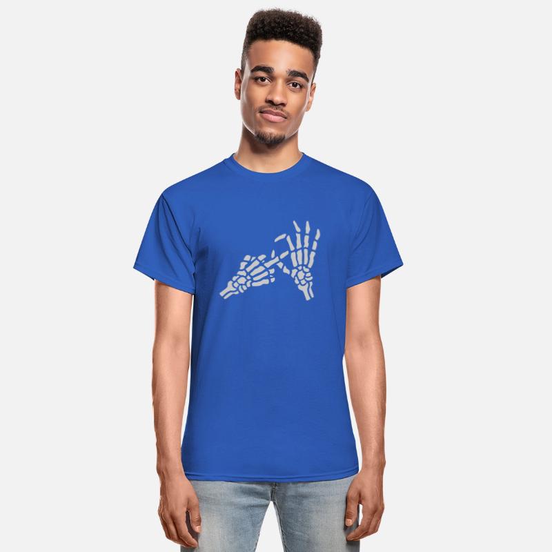 skeleton middle finger hole