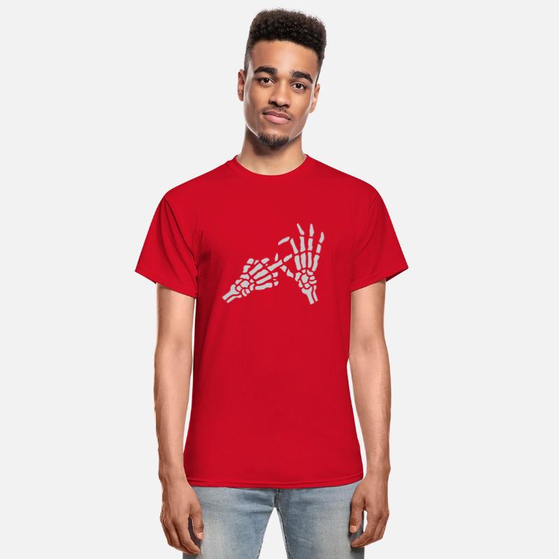 skeleton middle finger hole