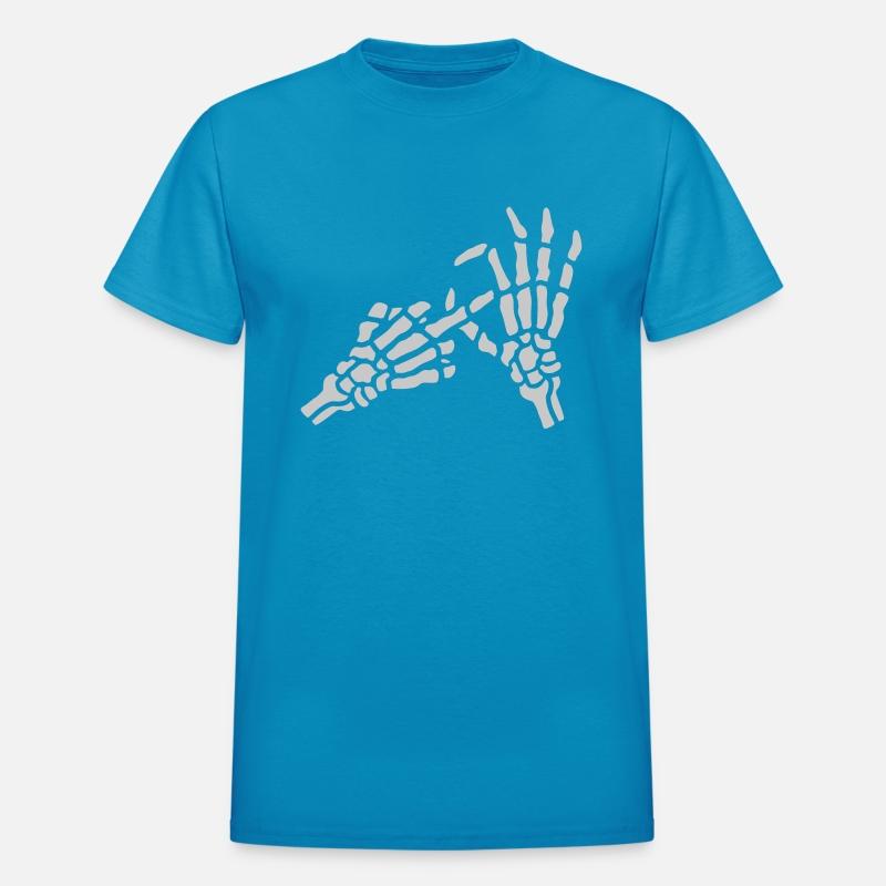 skeleton middle finger hole