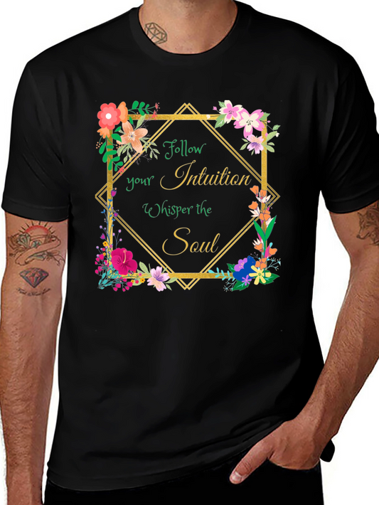 Intuition Whisper Soul Floral Graphic Tee