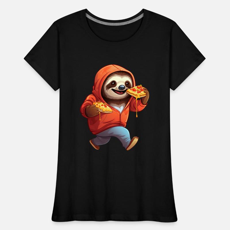 Sloth with Pizza: The Funny Fast Food Jogger