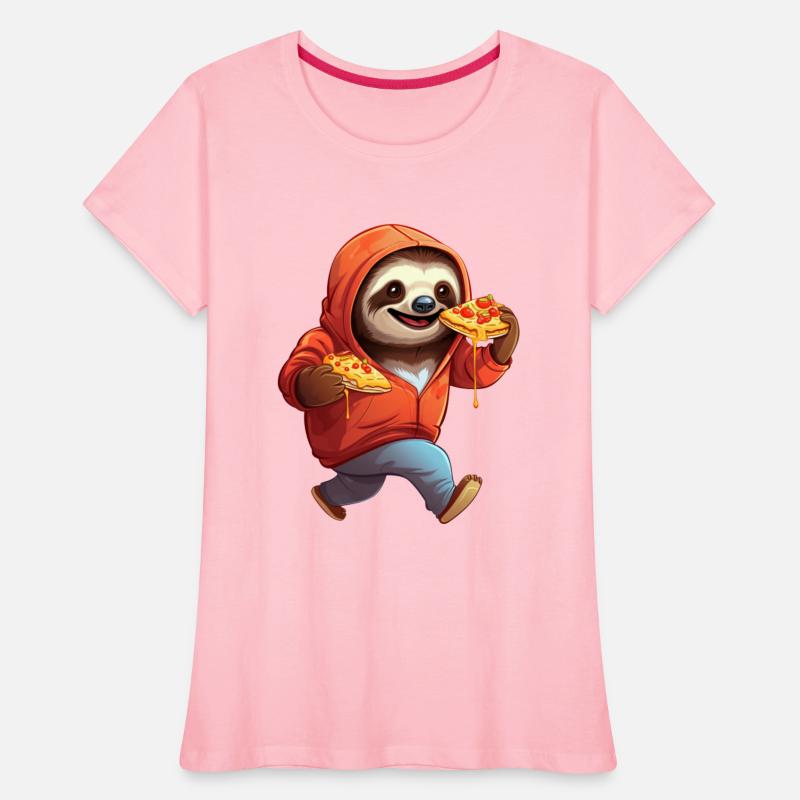 Sloth with Pizza: The Funny Fast Food Jogger