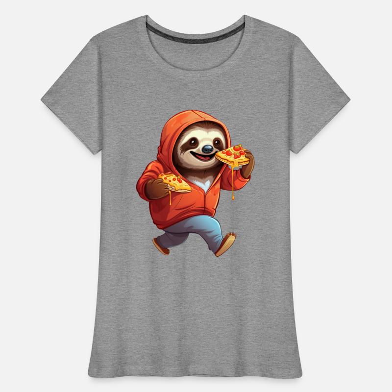 Sloth with Pizza: The Funny Fast Food Jogger