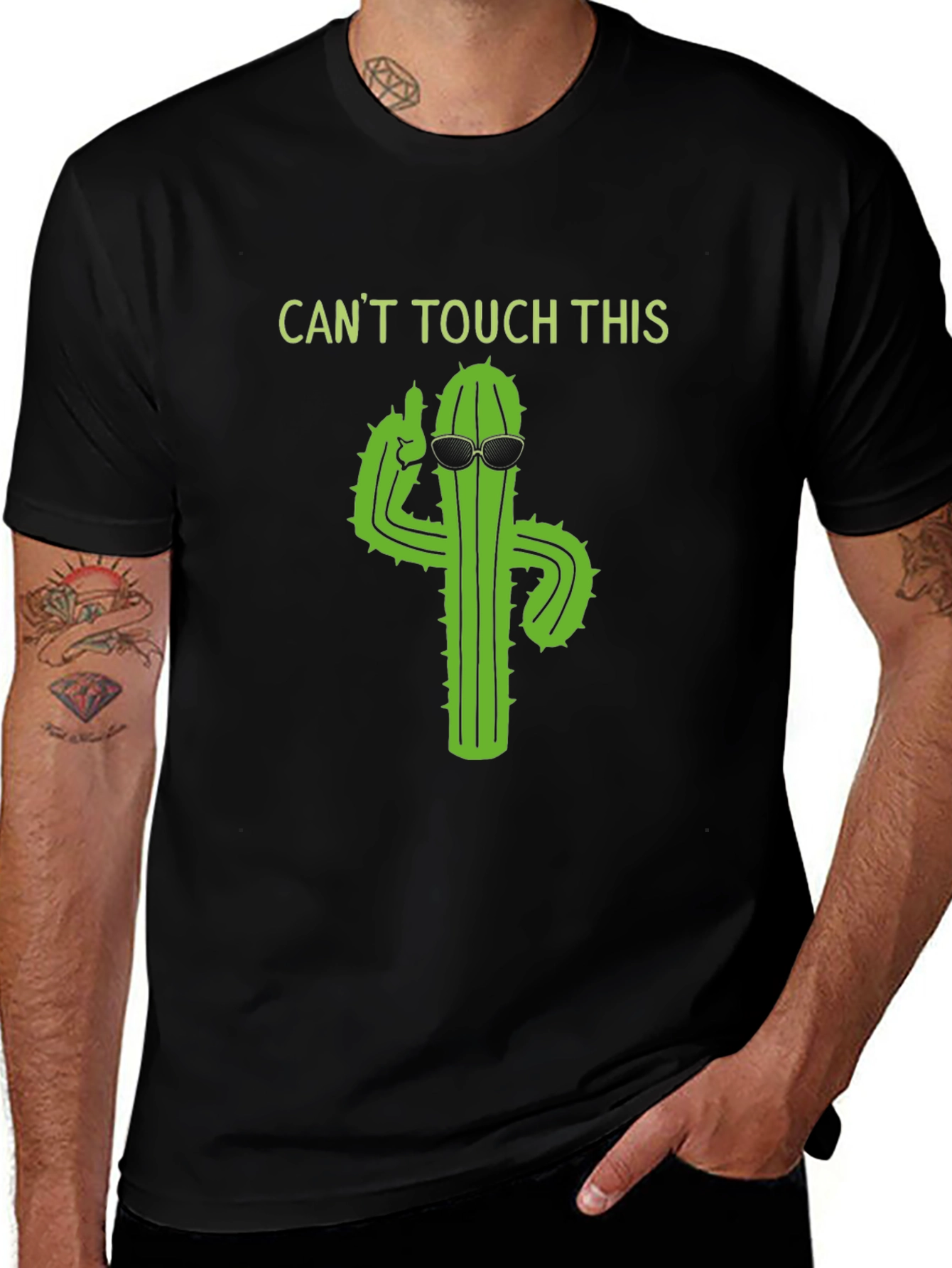 Cool Cactus Graphic Tee - Cant Touch This!