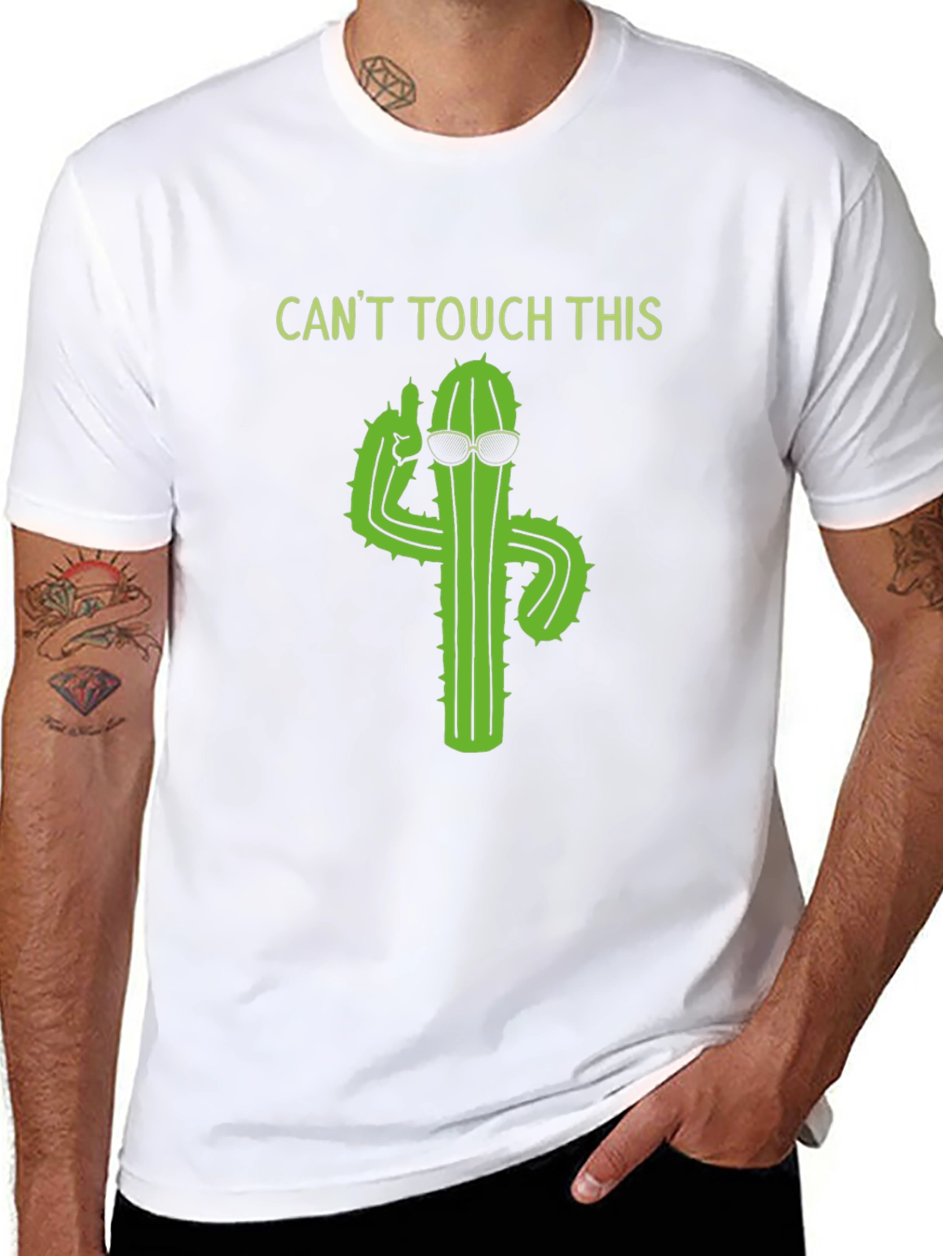 Cool Cactus Graphic Tee - Cant Touch This!