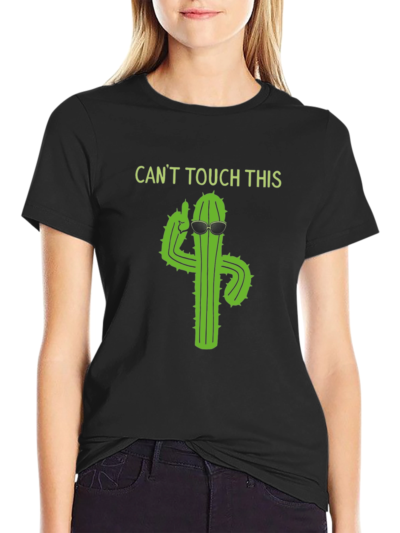 Cool Cactus Graphic Tee - Cant Touch This!