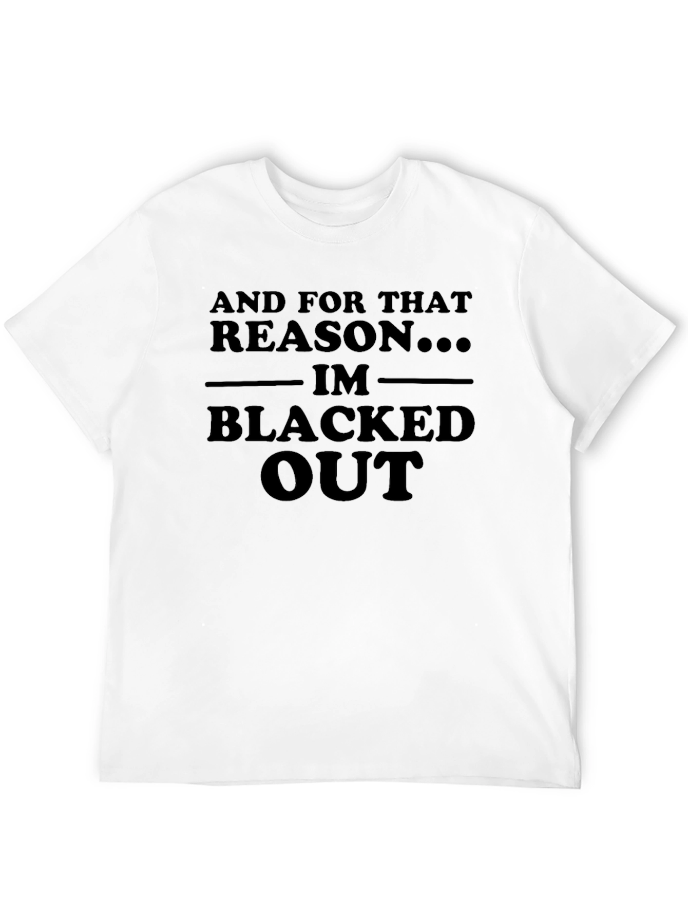 Blacked Out Graphic Tee - Bold Statement T-Shirt