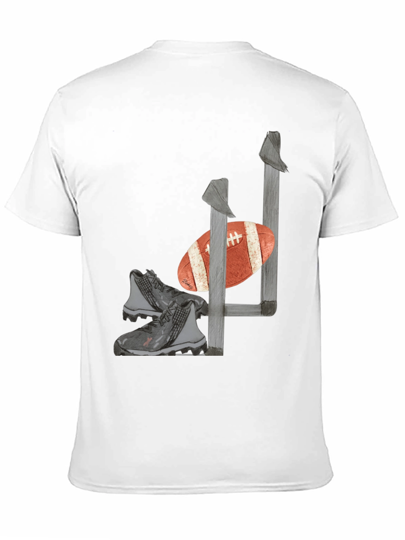 Football Gear Graphic Tee - Black T-Shirt
