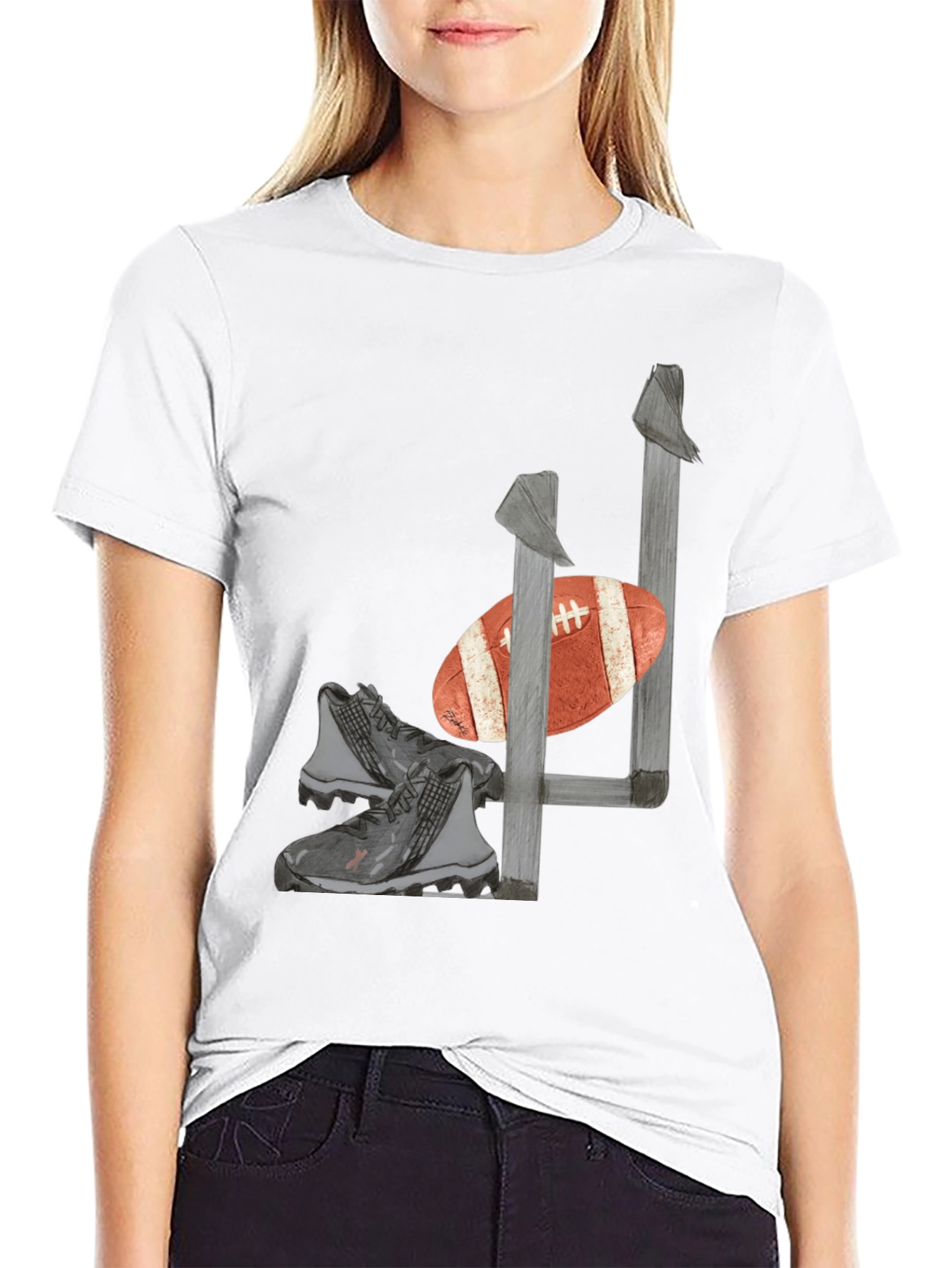 Football Gear Graphic Tee - Black T-Shirt