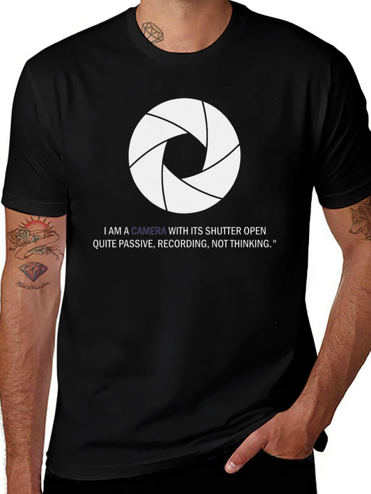 Camera Shutter Open T-Shirt - Passive Recording Tee