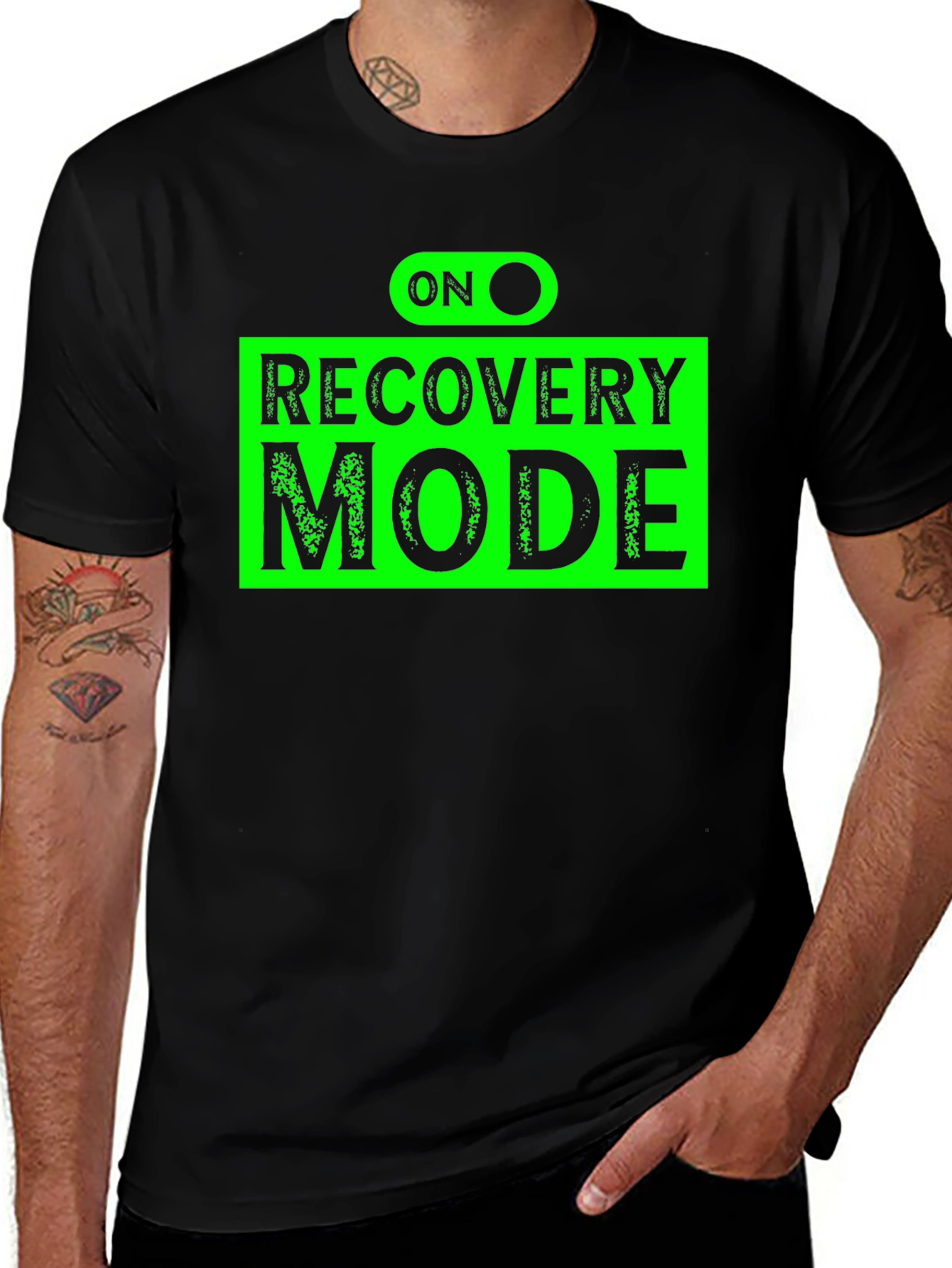 Recovery Mode T-Shirt - Black Graphic Tee