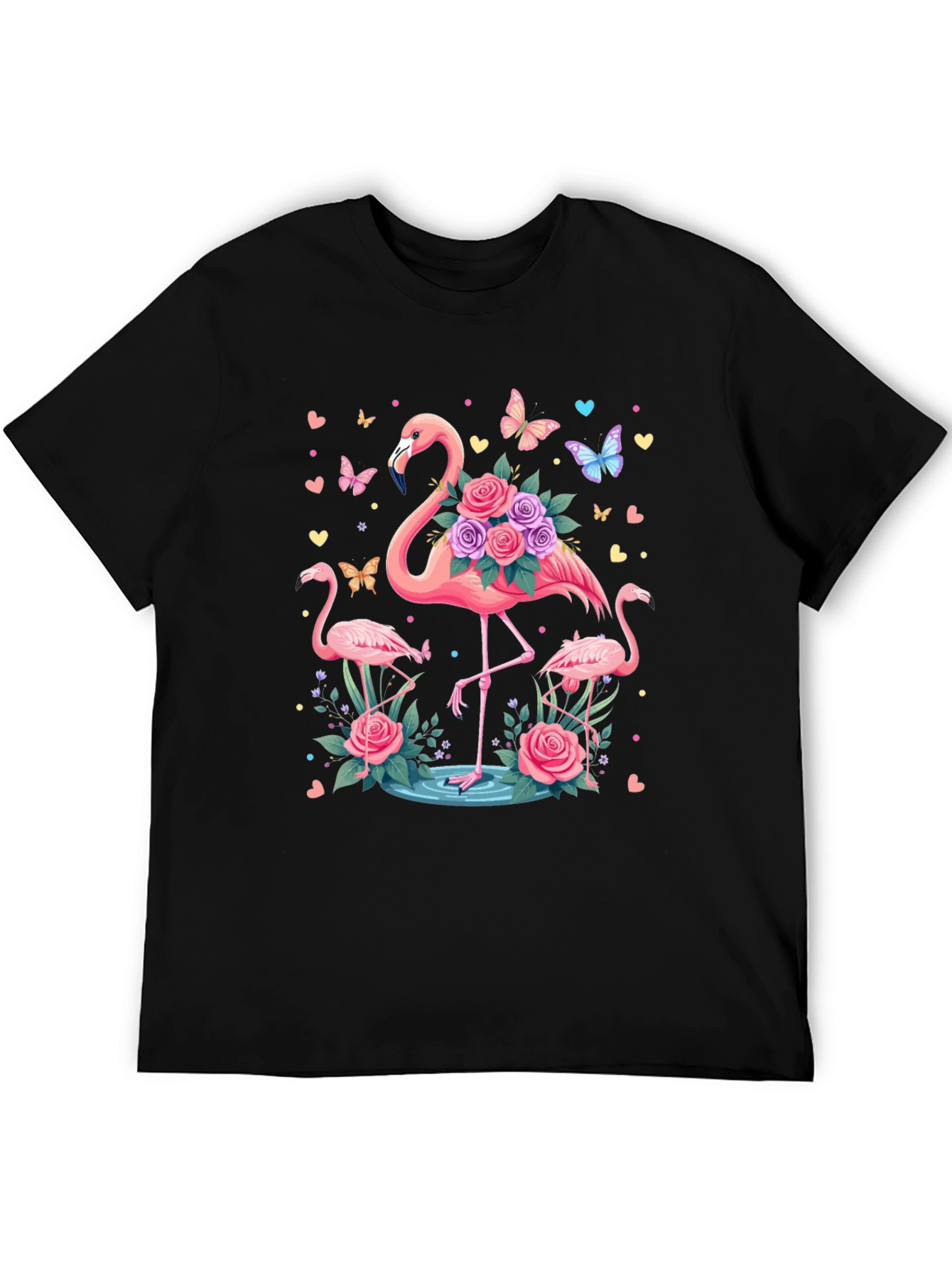 Flamingo Floral Graphic Tee