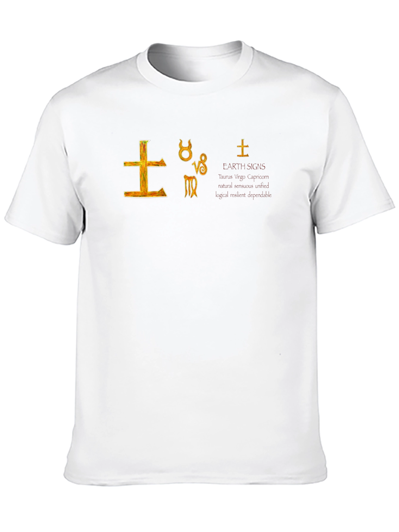 Earth Signs Graphic Tee - Astrology T-Shirt