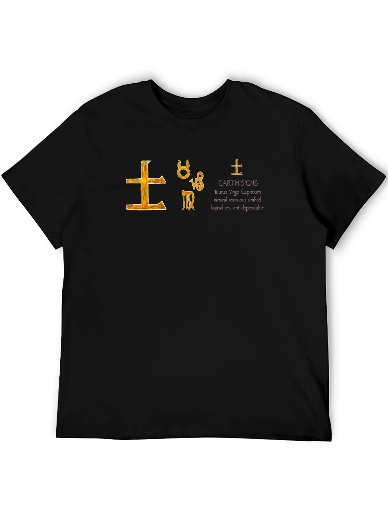 Earth Signs Graphic Tee - Astrology T-Shirt