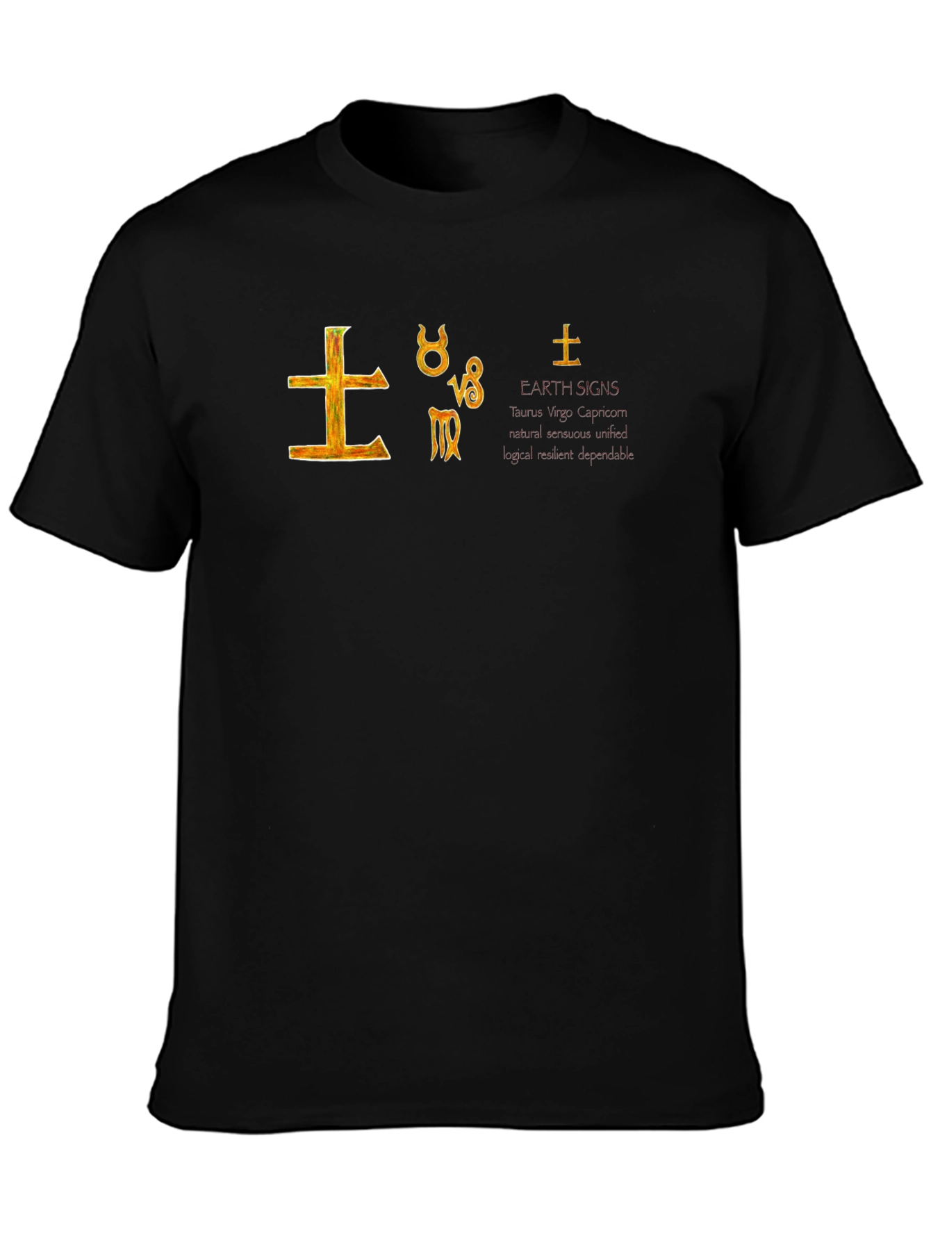 Earth Signs Graphic Tee - Astrology T-Shirt