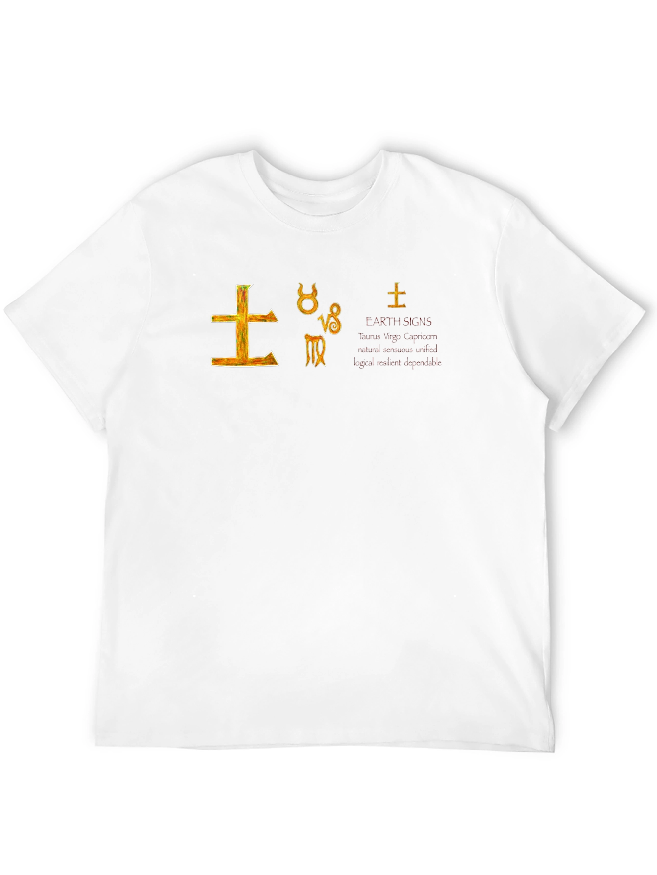 Earth Signs Graphic Tee - Astrology T-Shirt