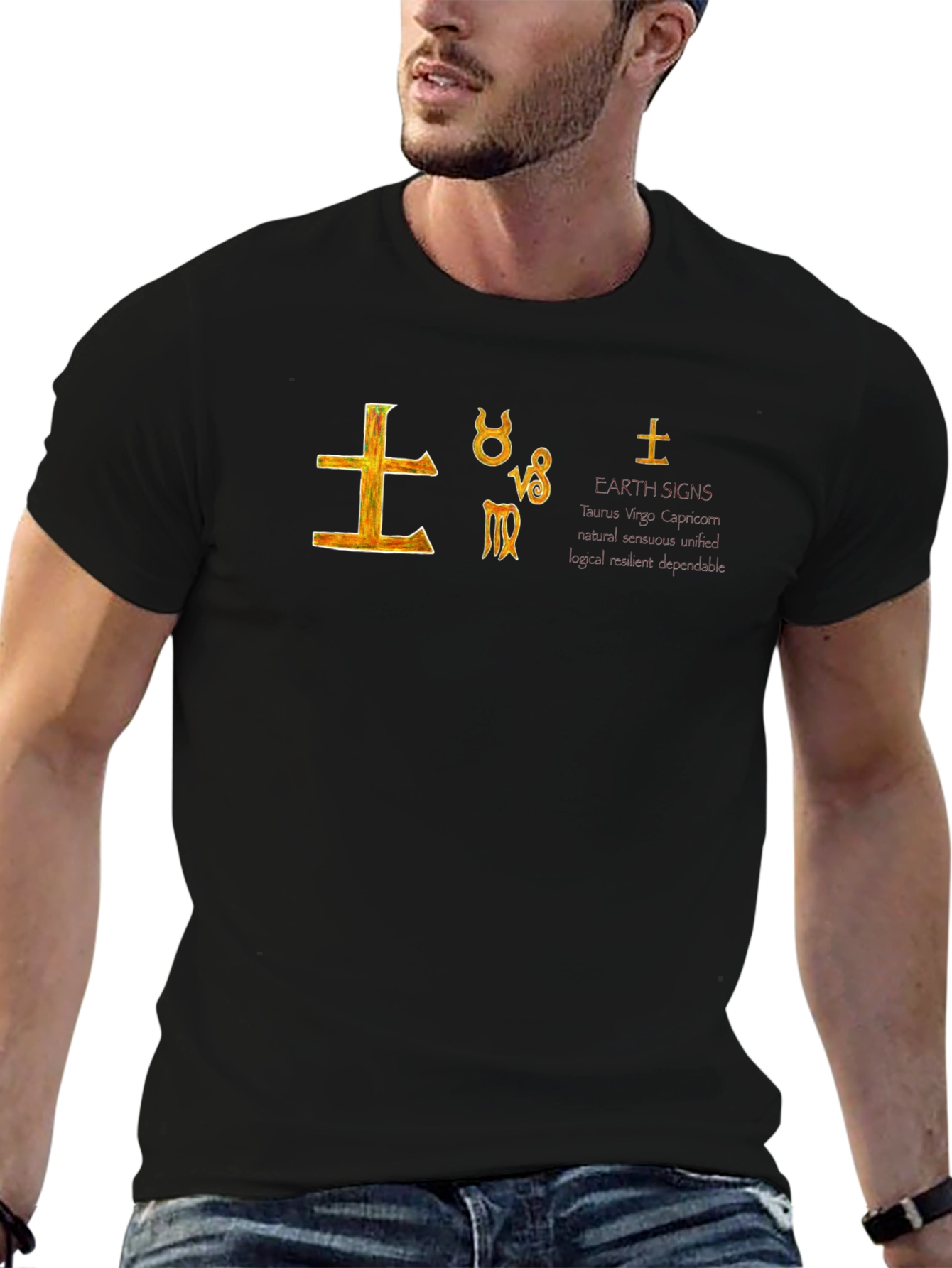 Earth Signs Graphic Tee - Astrology T-Shirt