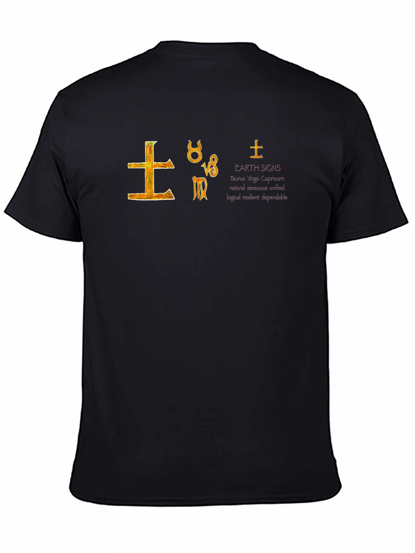 Earth Signs Graphic Tee - Astrology T-Shirt