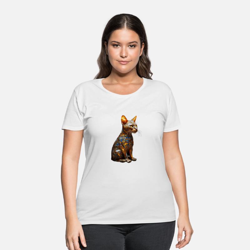 Stained Glass Abyssinian kitten