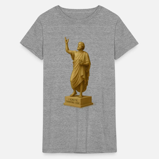 Statue of Jesus Christ Holding Phone