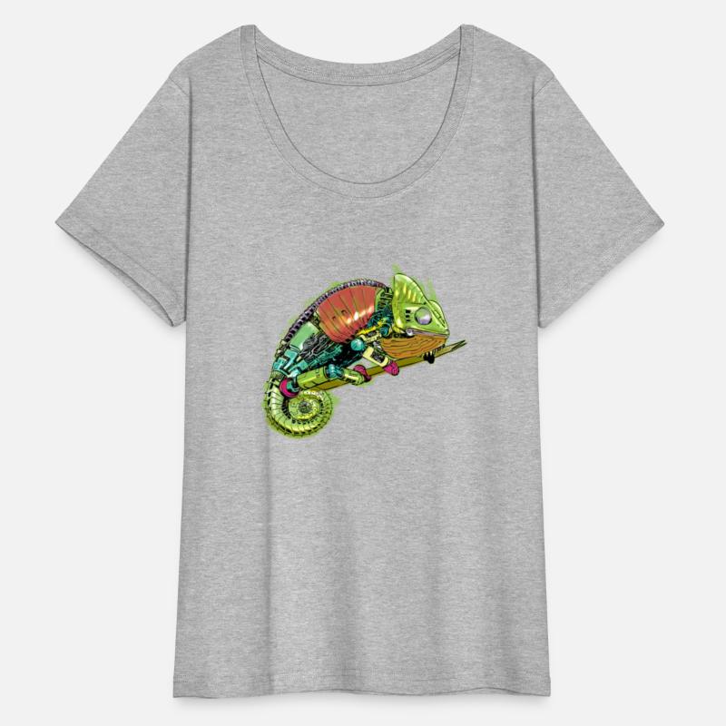 Steam Punk Mechanical Colorful Iguana