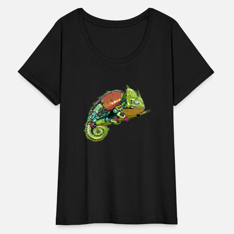 Steam Punk Mechanical Colorful Iguana