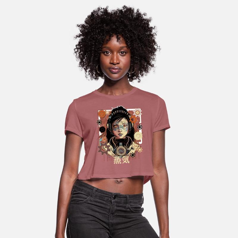 Steampunk Robot Girl Japanese Anime Cyborg