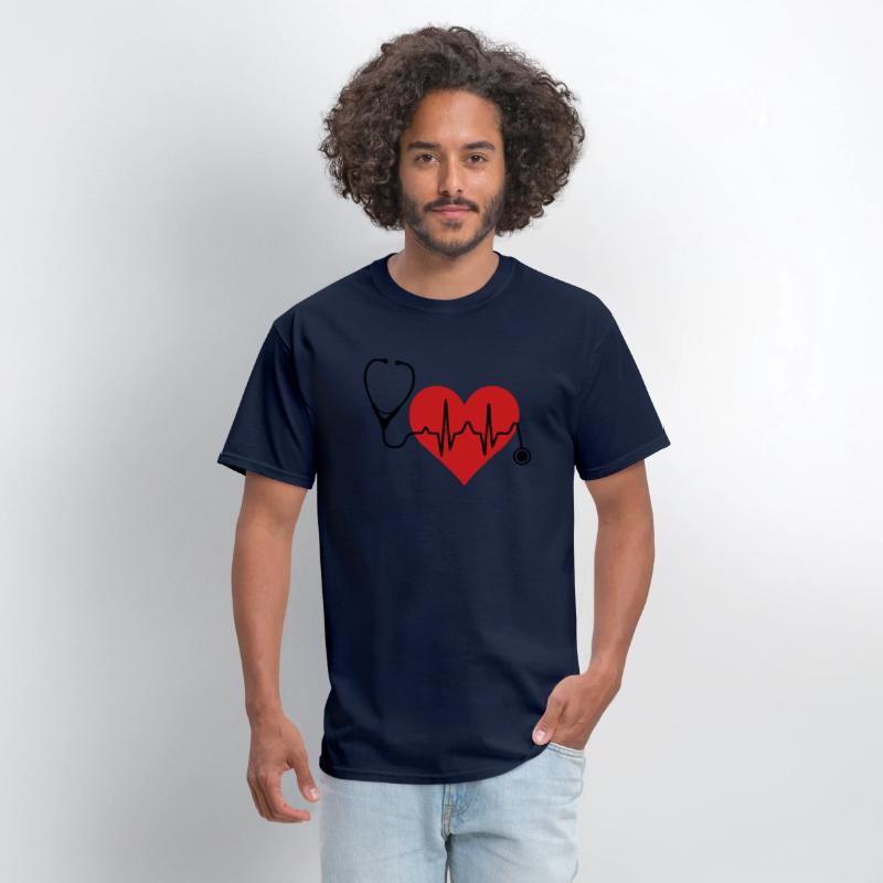 Stethoscope Heartbeat Heart T Shirt