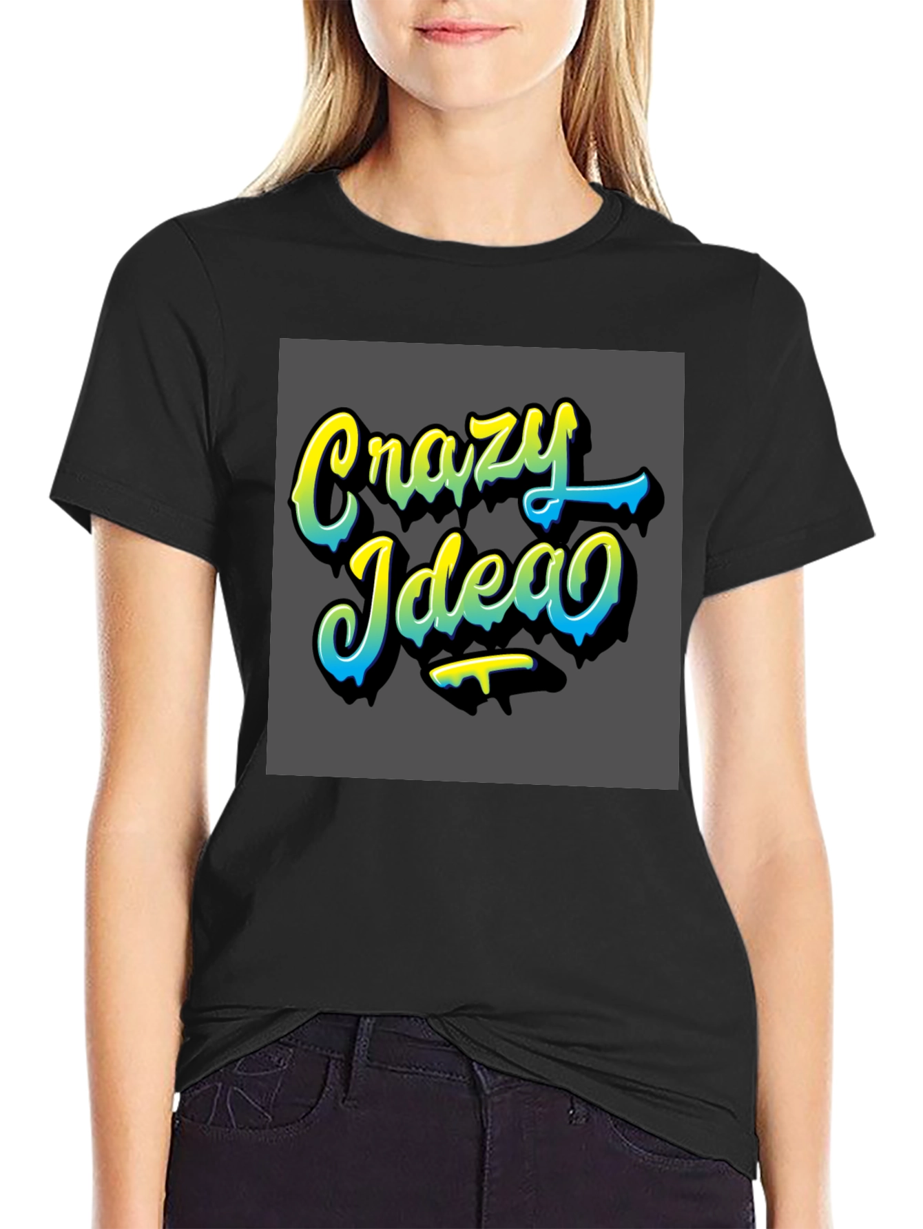 Crazy Idea Graphic T-Shirt - Trendy Design