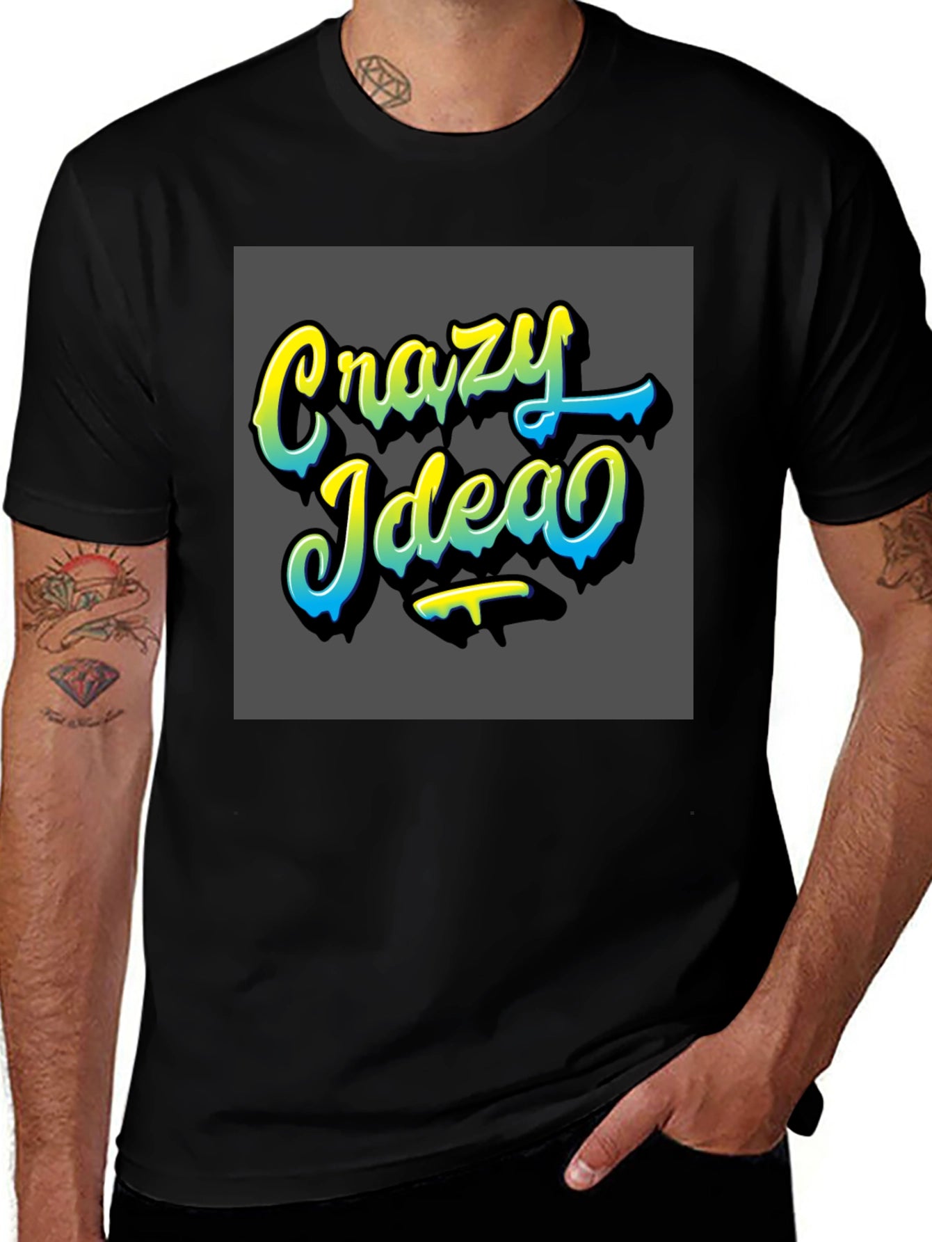 Crazy Idea Graphic T-Shirt - Trendy Design