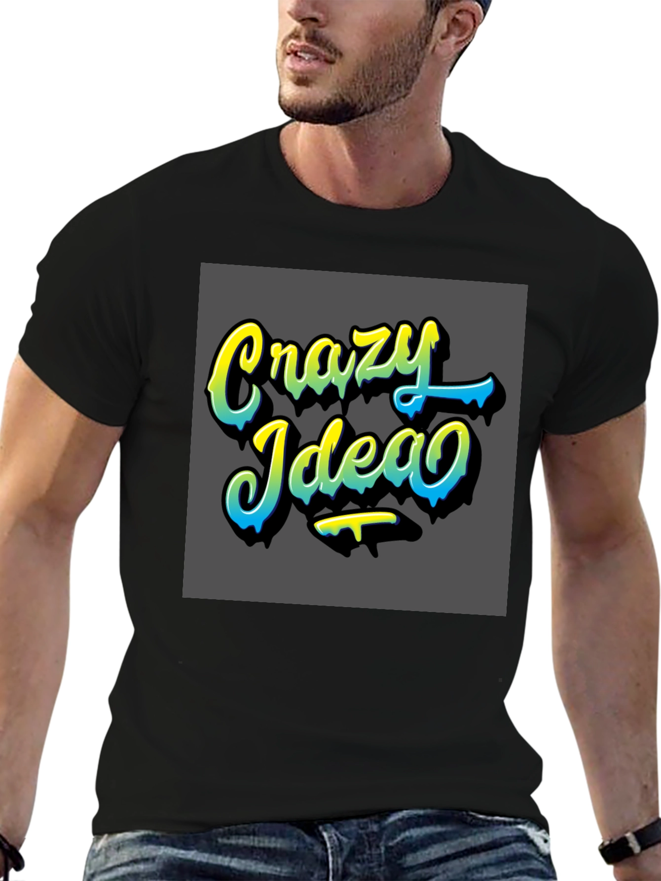 Crazy Idea Graphic T-Shirt - Trendy Design