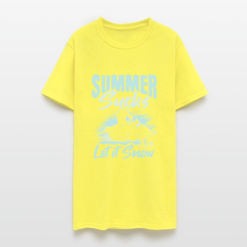 Summer Sucks let it snow Design for a Trail Snowmo
